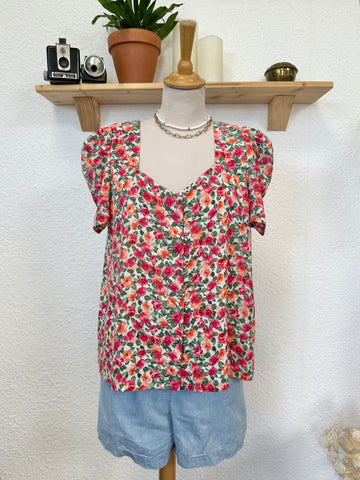 Blouse fleuri multicolore Charlior