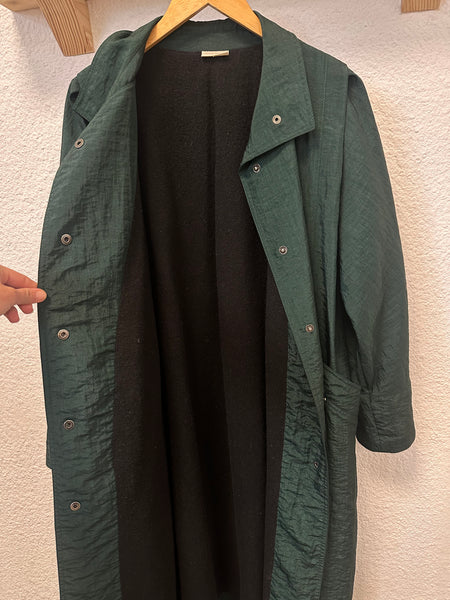 Trench long vert Vintage