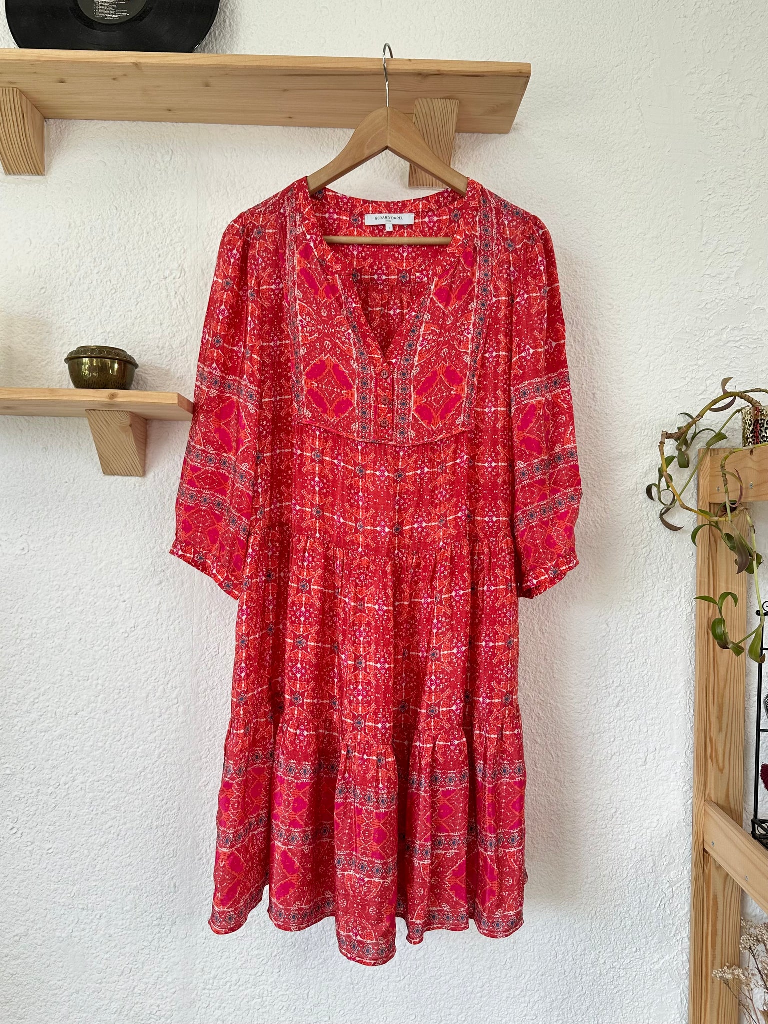 Robe imprimé rouge Gerard Darel