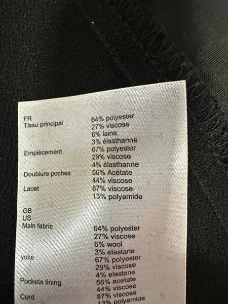 Pantalon large à carreaux Maje