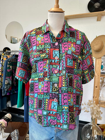 Chemise en soie Vintage