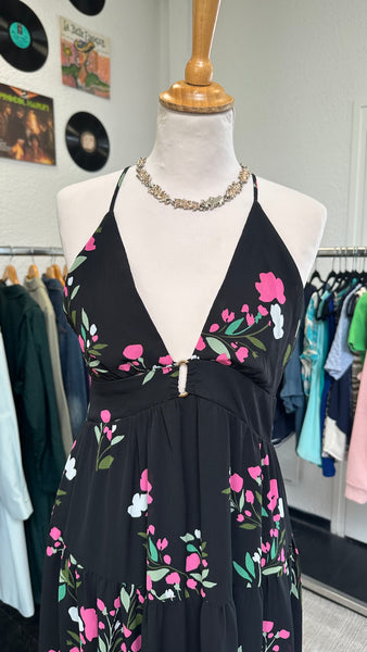 Robe longue à dos nu