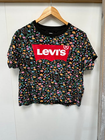 Tee-shirt noir imprimé fleuri Levi’s