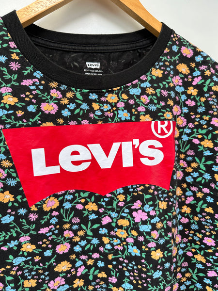 Tee-shirt noir imprimé fleuri Levi’s