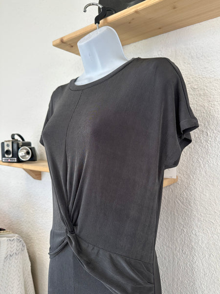 Robe longue argenté Mango