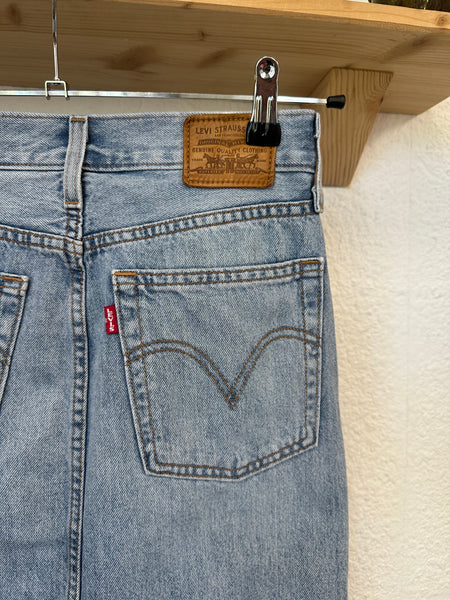 Jupe en jeans bleu mi longue Levi’s