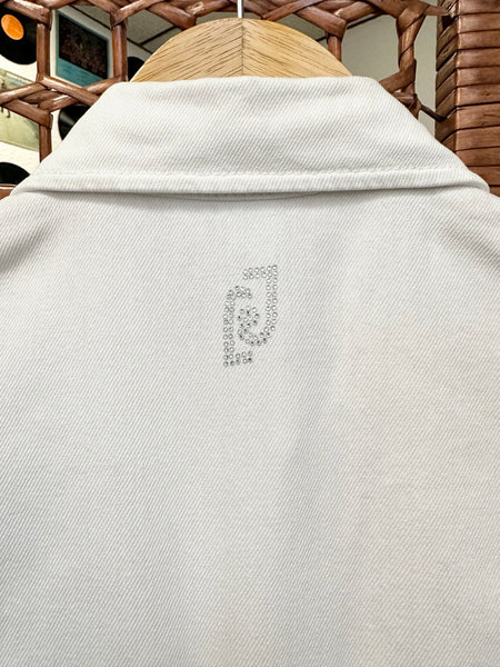 Combinaison sans manches en jeans blanc Liu Jo