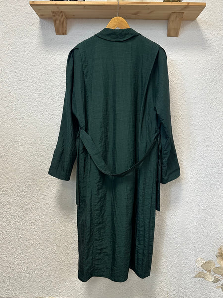 Trench long vert Vintage