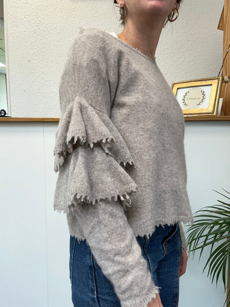 Pull beige en cachemire Max&Moi T.38