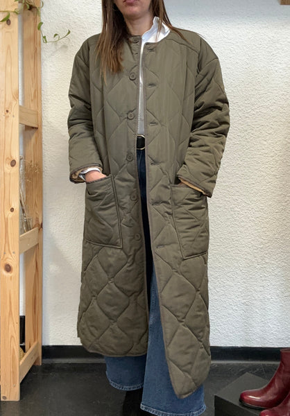 Manteau matelassé kaki