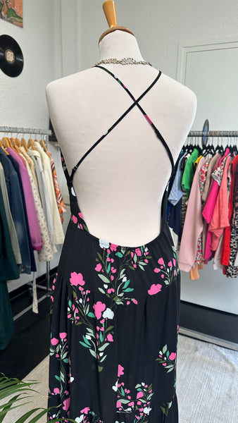 Robe longue à dos nu
