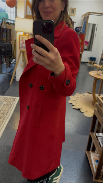 Manteau léger rouge Caroll