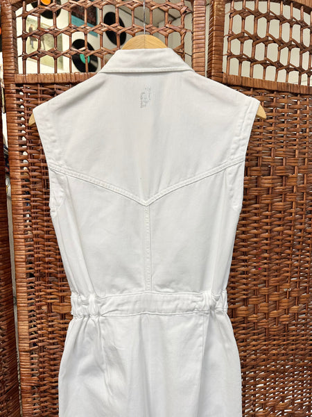 Combinaison sans manches en jeans blanc Liu Jo