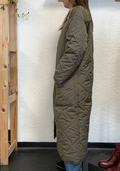 Manteau matelassé kaki