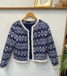 Veste bleu matelassé
