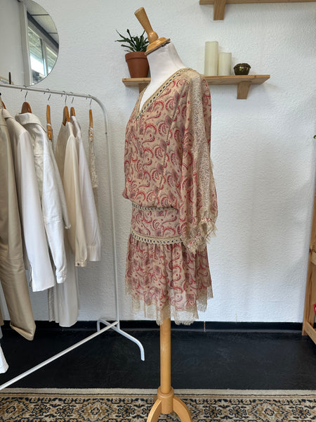 Robe beige imprimé The Kooples