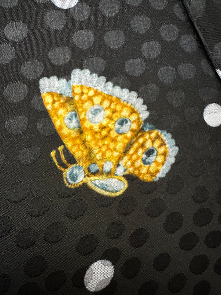 Chemisier noir à pois et papillon The Kooples