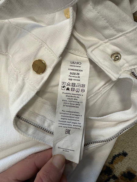 Combinaison sans manches en jeans blanc Liu Jo