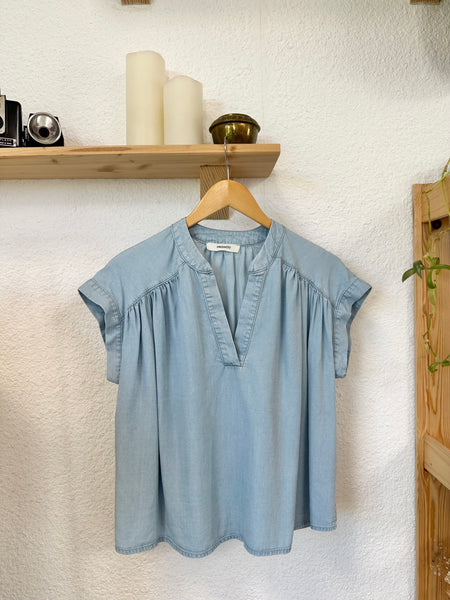 Blouse bleu