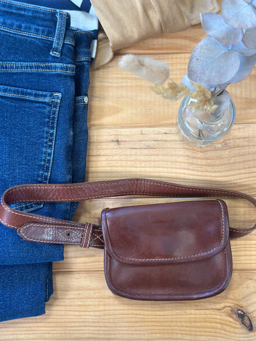 Sac en cuir marron