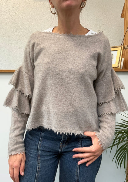 Pull beige en cachemire Max&Moi T.38