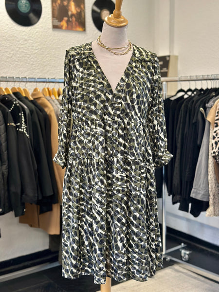 Robe imprimé kaki Grace&Mila