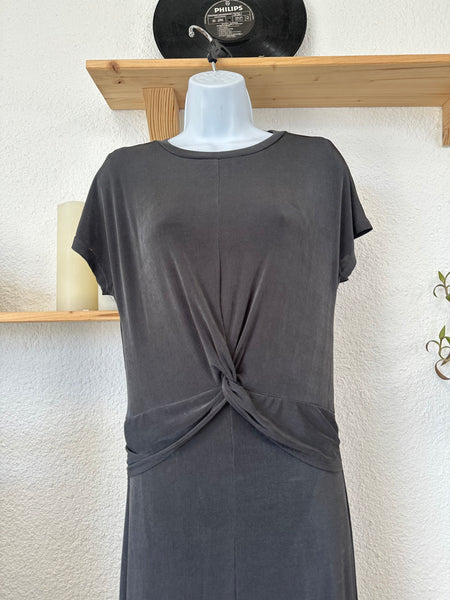 Robe longue argenté Mango