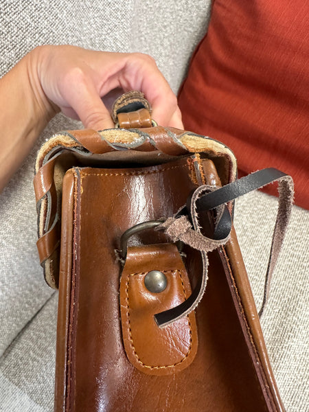 Sac en cuir vintage