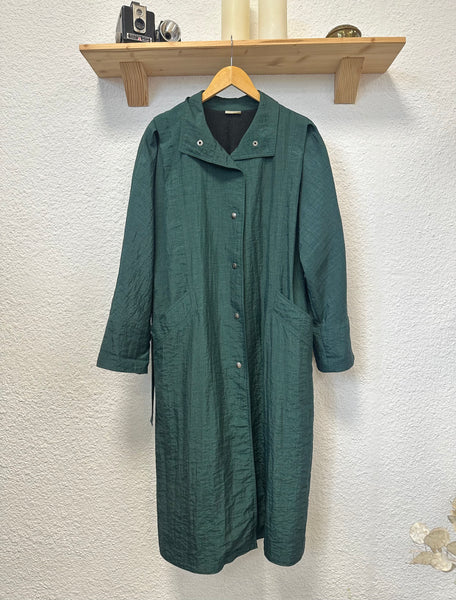 Trench long vert Vintage