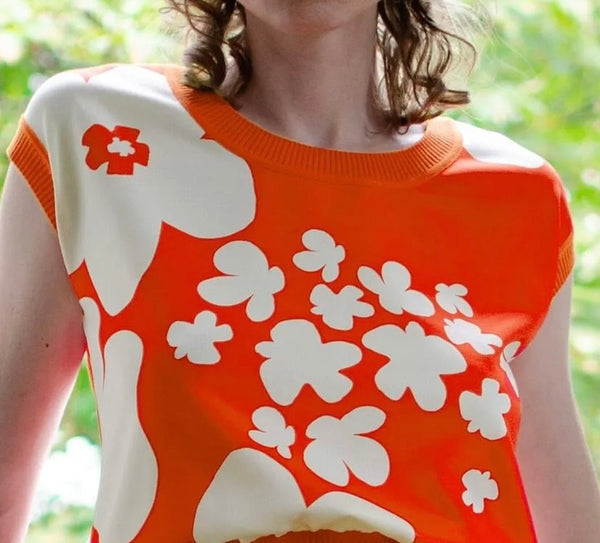 Top en maille 70’