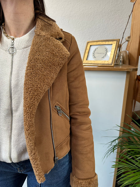 Manteau marron Zara T.36