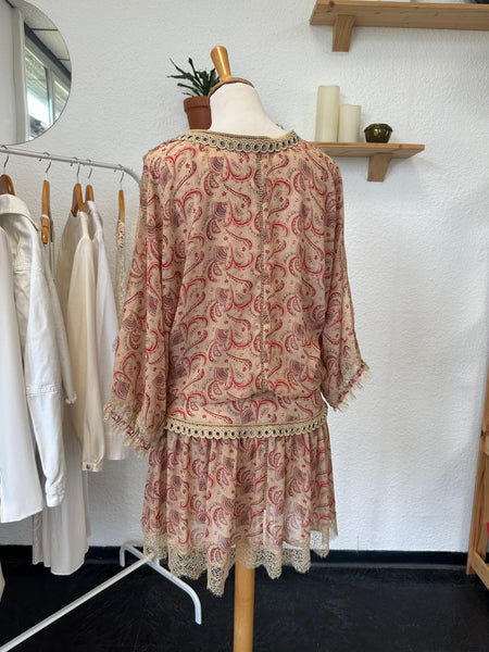 Robe beige imprimé The Kooples