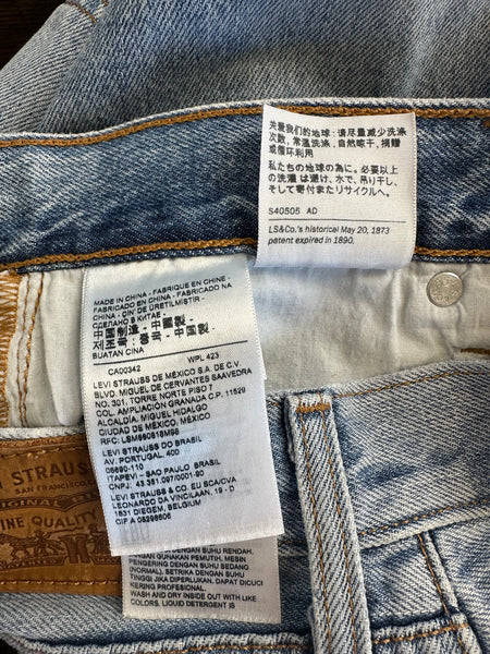 Jupe en jeans bleu mi longue Levi’s