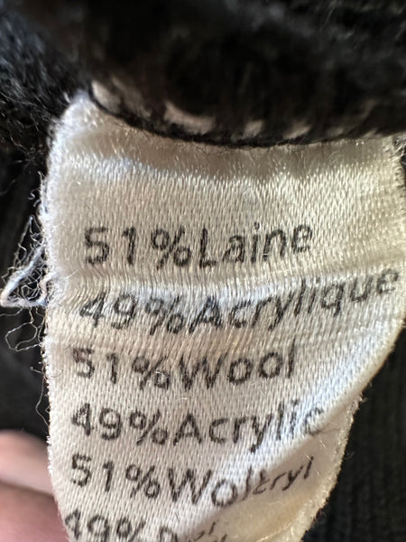 Pull noir Lacoste vintage