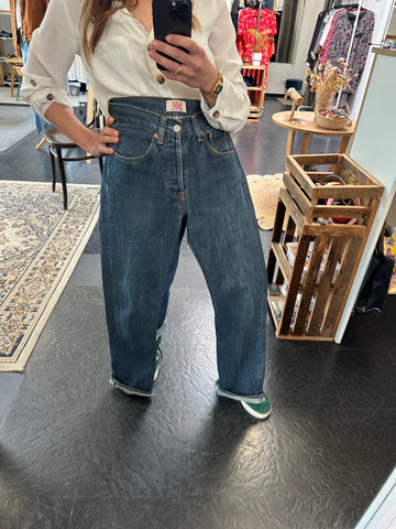 Jeans bleu brut Levis 501 straight leg