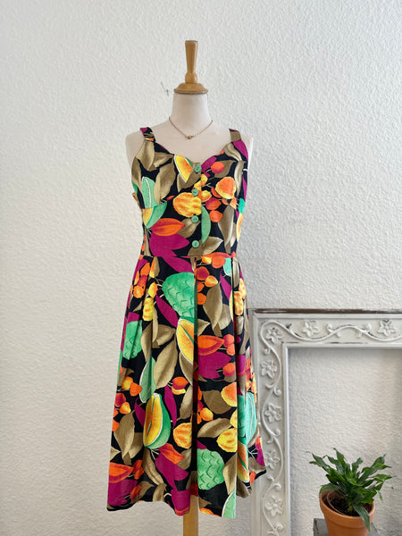 Robe imprimé tropical Vintage