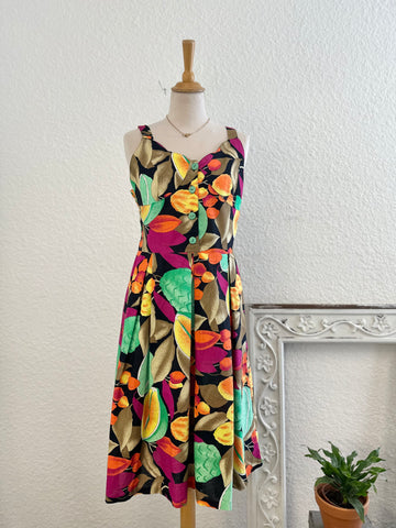 Robe imprimé tropical Vintage