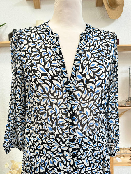 Robe longue bleu Caroll