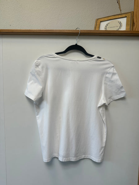 Tee shirt blanc imprimé marin UJA