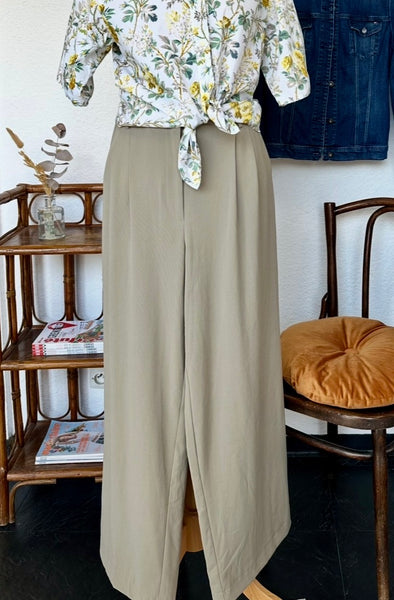 Pantalon fluide vert