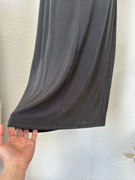 Robe longue argenté Mango