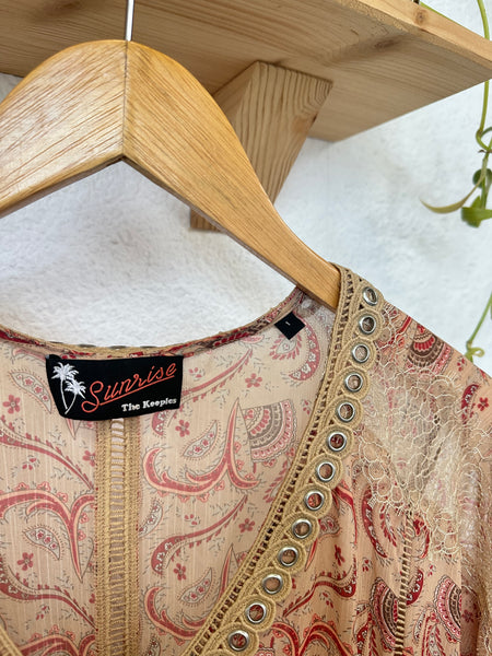 Robe beige imprimé The Kooples