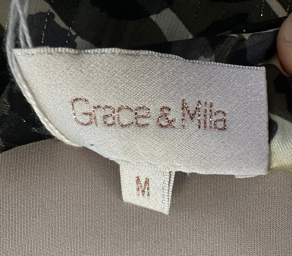 Robe imprimé kaki Grace&Mila