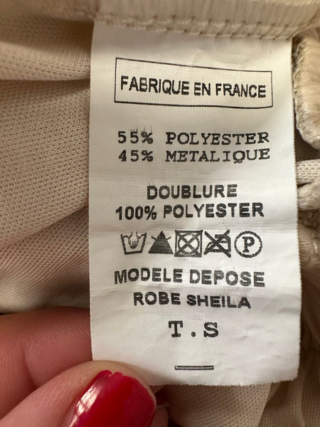Robe longue doré