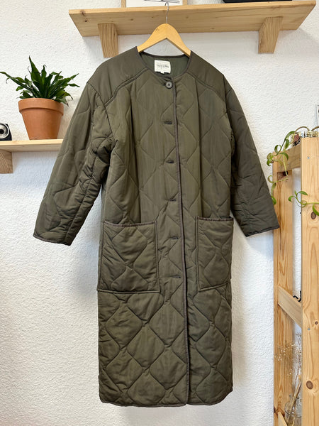 Manteau matelassé kaki