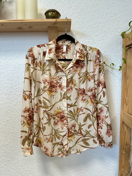 Chemsier écru imprimé