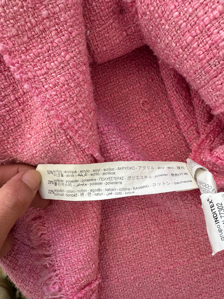 Veste en tweed rose