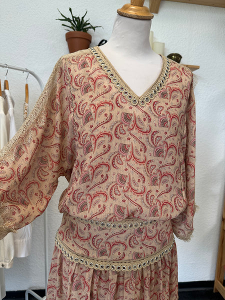 Robe beige imprimé The Kooples