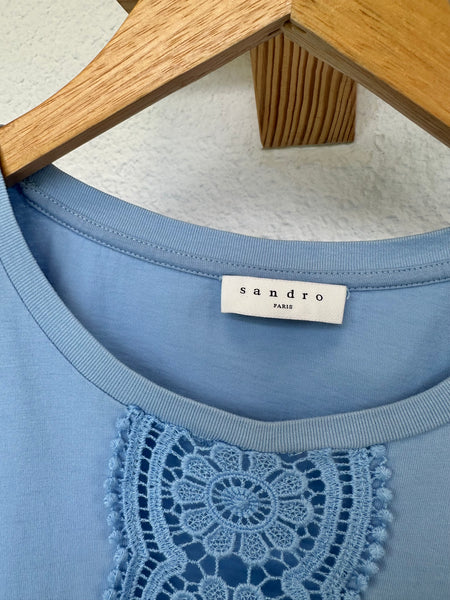 Tee shirt bleu Sandro