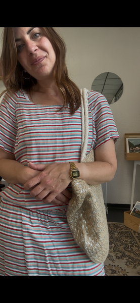 Robe en coton rayé Monoprix
